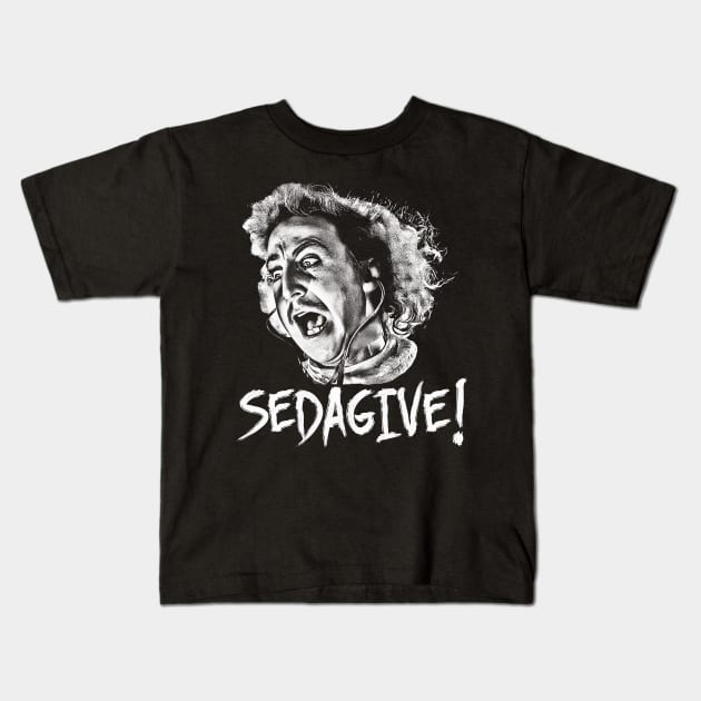 Young Frankenstein SEDAGIVE! Kids T-Shirt by darklordpug